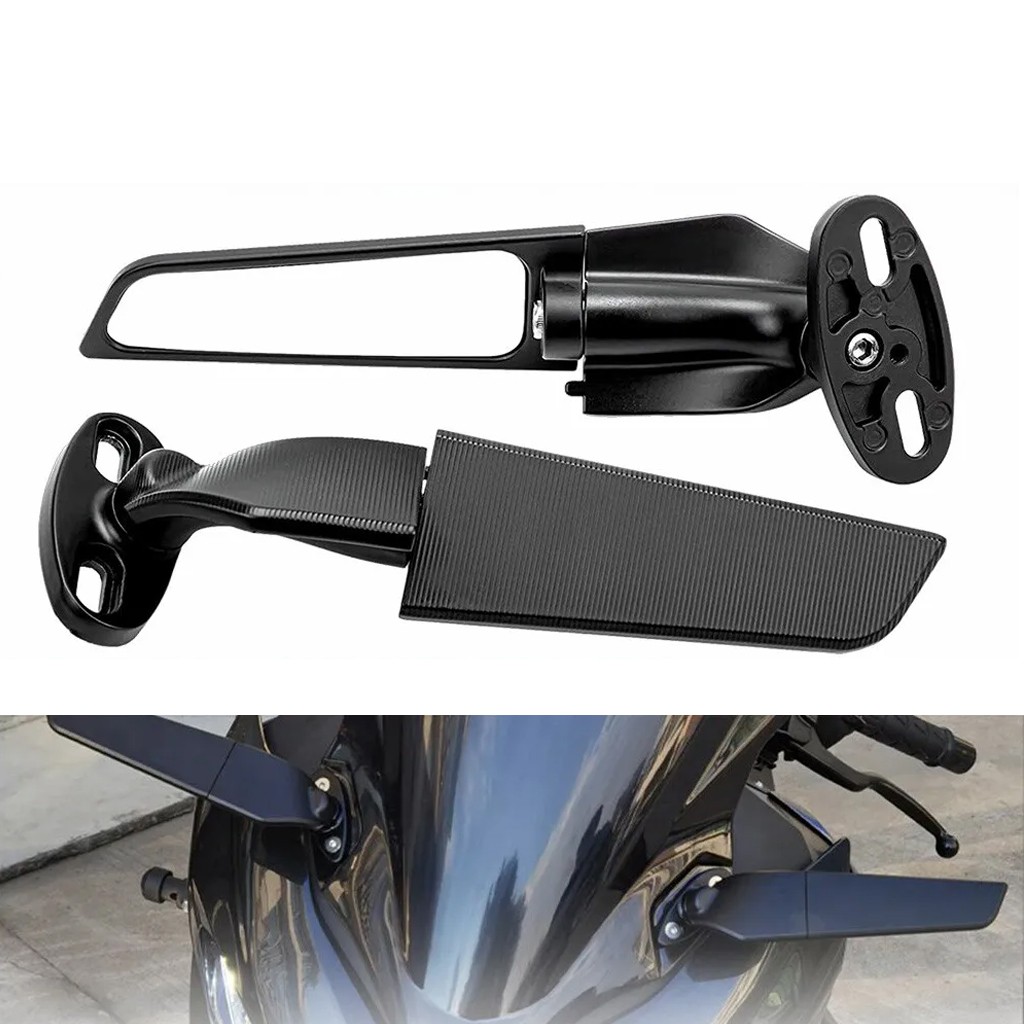Wing Rearview Side Mirror For Kawasaki NINJA ZX6R ZX12R ZX14