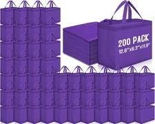 Windyun Reusable Grocery Bags Large Non Woven Shopping Bags with Handles Fold...