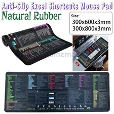 Excel Shortcut Keys Mouse Pad - Upgraded Pro Version, Keyboard Gaming Mousepad