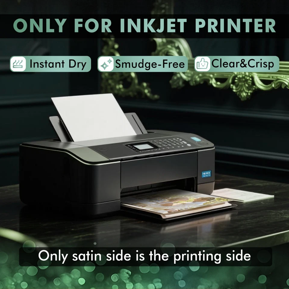 Lot A-SUB Premium Satin Photo Paper 72lb - 4x6 5x7 8.5x11 11x17 13x19 Inkjet - Image 4 of 4