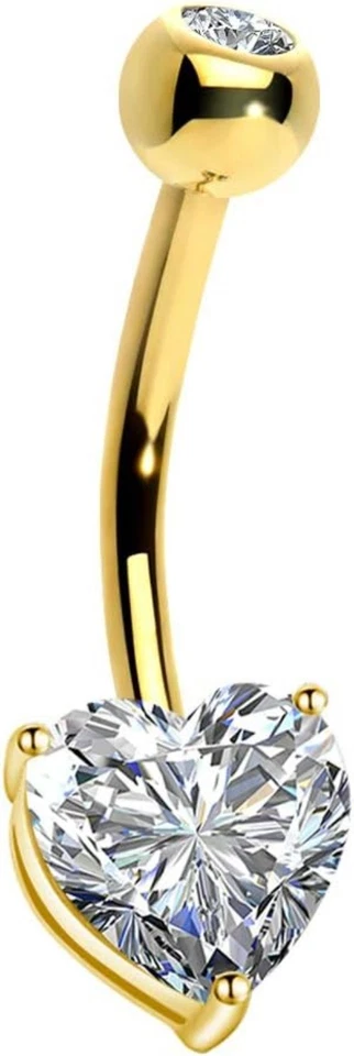 Ювелирные изделия с одним фианитом на пупке - Изображение 3 из 4