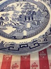 Mellor Antique Blue & White Japanese Plate 10.5 Inch Vintage Ironstone Pottery — photo 9