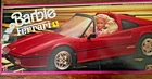 1986 VINTAGE MATTEL RED BARBIE CONVERTIBLE FERRARI CAR