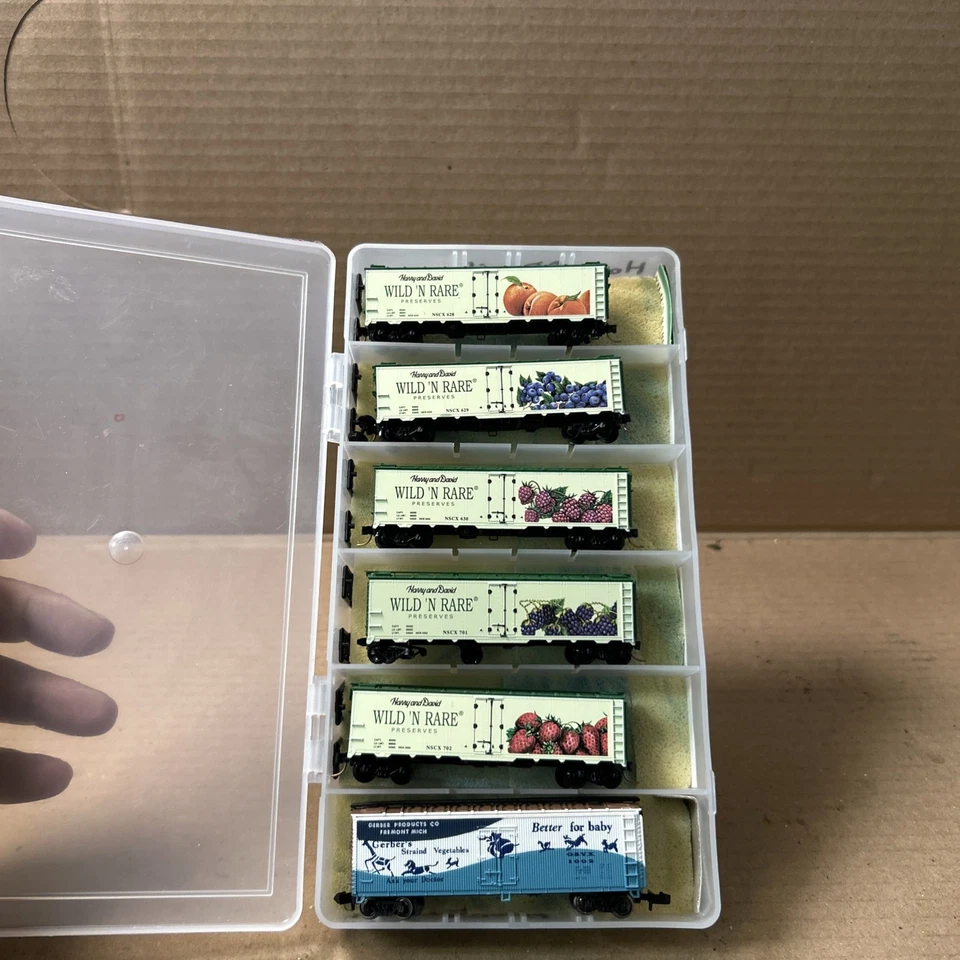 N Scale *HARRY & DAVID* Wild n' Rare Preserves Reefer Set - Micro Trains **RARE* - Image 4 of 4