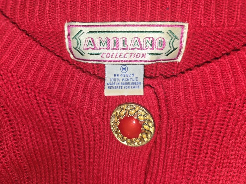 Vintage Women's Size Medium Sweater Skirt Set Shoulder Pads 80's 90's - Image 2 of 4