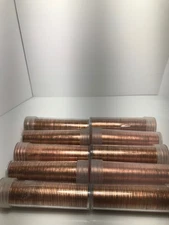 10 rolls 1962d  uncirculated cents BU