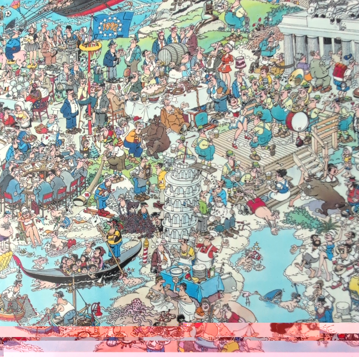 Ceaco 3342-18 Crowd Pleasers Golf Course Jan Van Haasteren Jigsaw