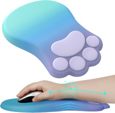 Ergonomic Mouse Pad with Wrist Rest,Cute Cat Paw Mousepad Wrist Support,Comforta