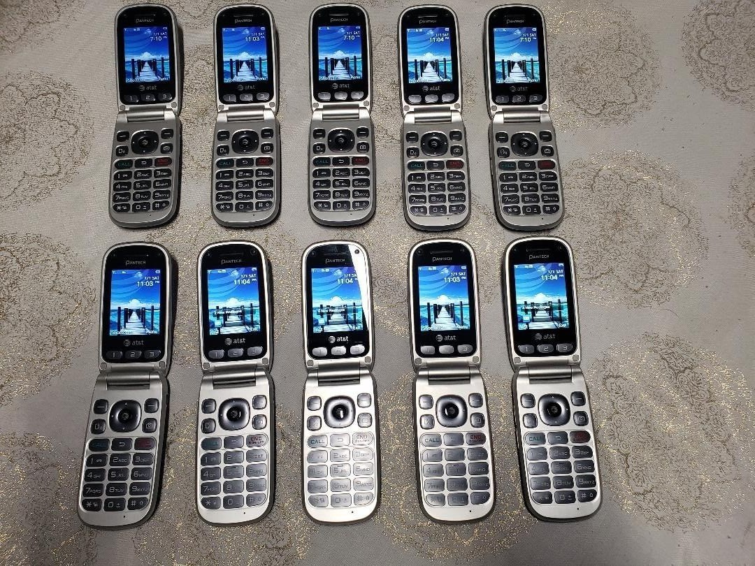 Lot of ( 10 ) P2030 Breeze III - 80 MB - Gray (AT&T) Free sh