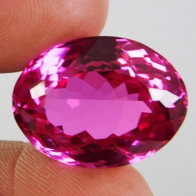 Natural Flawless 21.00Ct Mozambique Pink Ruby Oval Cut Loose Certified Gemston
