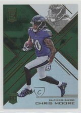2016 Donruss Elite Elite Rookies Retail Green Chris Moore #183 lu0
