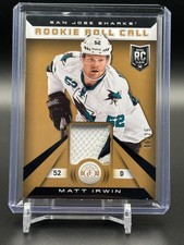 2013-14 Panini Totally Certified #RR-MI Matt Irwin /25 MEM San Jose Sharks