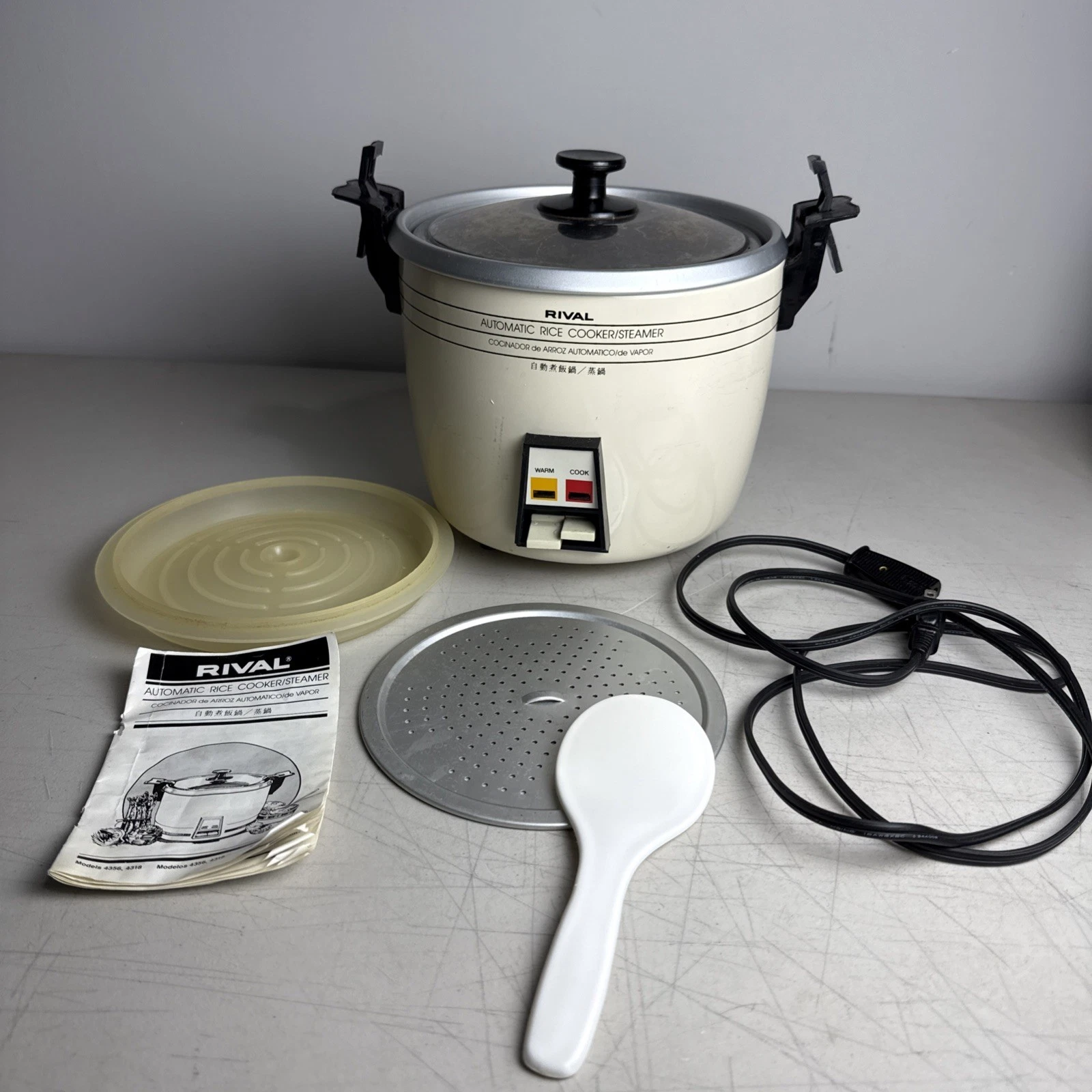 RIVAL Automatic Rice Cooker Steamer 5 Cup Model 4356 Tested