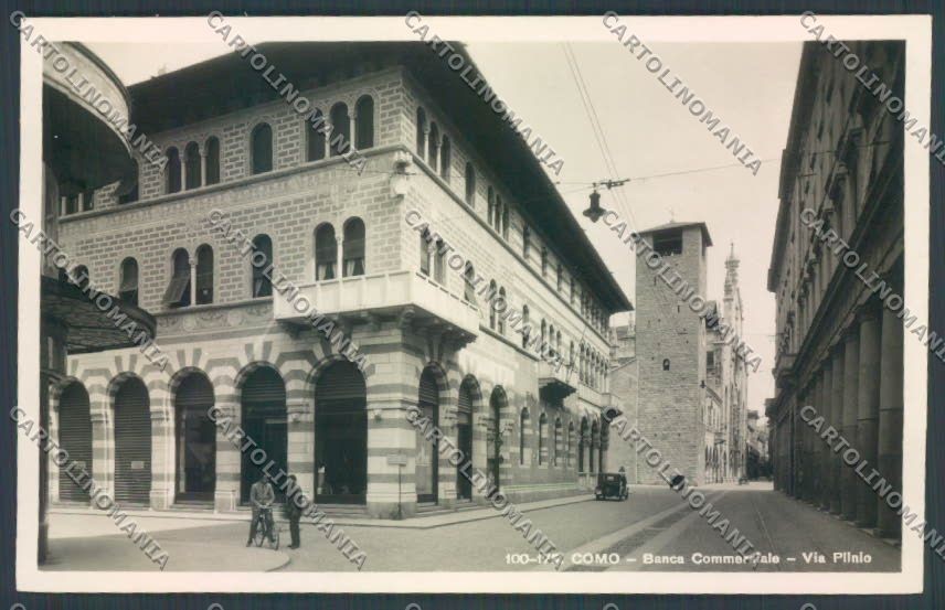 Como Città Banca Foto cartolina LQ1500