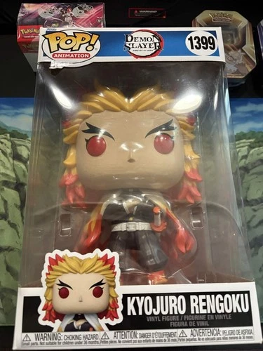 Funko Pop! Jumbo 10" Demon Slayer Kyojuro Rengoku # 1399 In Box Kimetsu No Yaiba