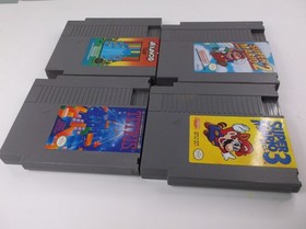 Nintendo Nes Original OEM Super Mario 2, 3  & Arkanoid, Tetris Set of 4