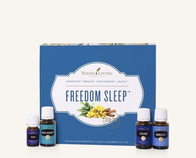 Young Living Freedom Sleep Set - 4 Essential Oil Blends Kit - New 