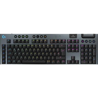 Logitech G915 X LIGHTSPEED Double-Shot-PBT-Tastenkappen Gaming-Tastatur Schwarz