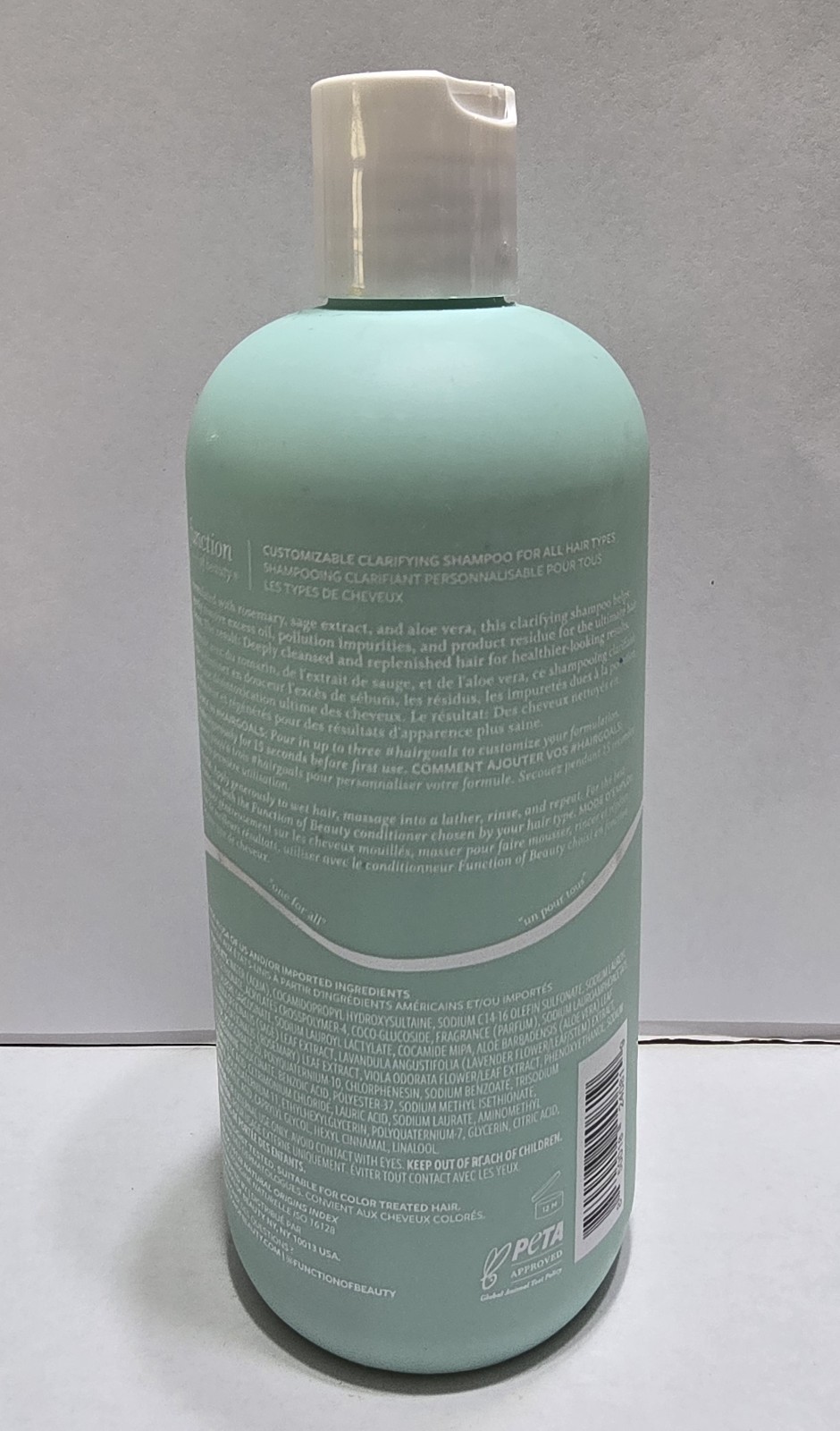 Function of Beauty All Hair Types Clarifying Shampoo w/Rosemary & Sage 11 fl oz