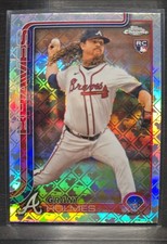 2025 Topps Chrome Logofractor Edition - Grant Holmes #169 (RC) Atlanta Braves