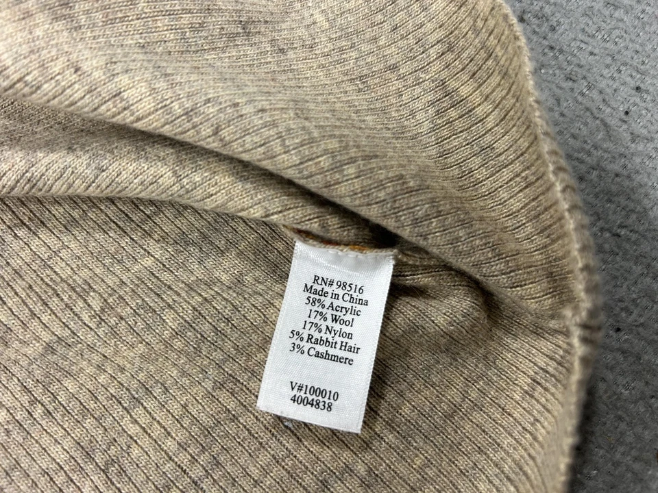 Suéter Coldwater Creek Mujer Grande Naranja Hoja Cárdigan Otoño Lujo Foto 4 de 4