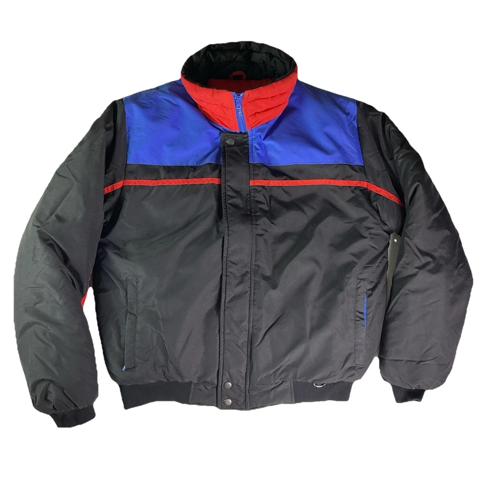 Vintage Downhill Racer Down Jacket Adult Medium Puffer Ski Snow Coat 80s Retro