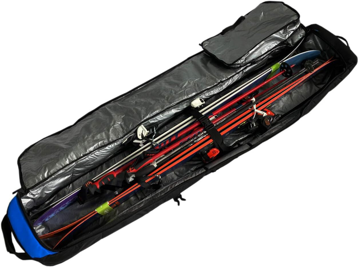 Element Equipment Wheeled Padded Ski Bag Travel Bag with wheels