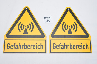 diverse Warnschilder Fernmelde Funkmast Antenne Funk FM SEM Ex. Bundeswehr BW