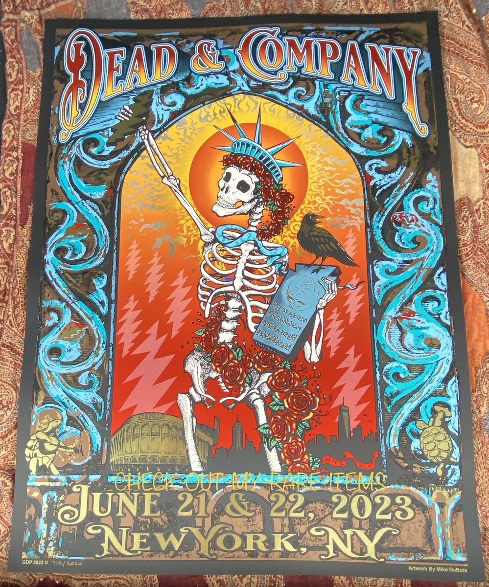 Dead and & Company poster 6/21 6/22 2023 Citi Field New York City