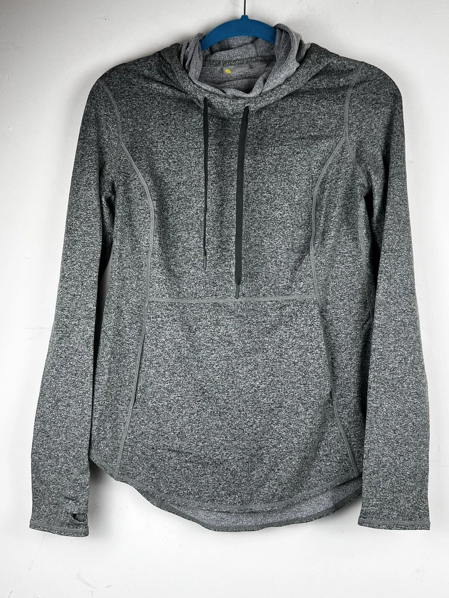 Zella Sweatshirt Womens Small Pullover Hoodie Grey Green Gym Active | eBay