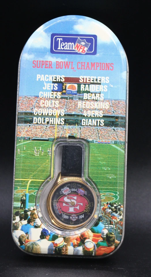 Reloj Team NFL San Francisco 49ers 5 veces campeones del Super Bowl Sun Time negro Foto 2 de 2