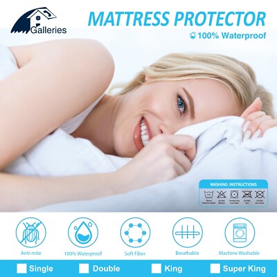 100% Wasserdichter Matratzenschoner Antiallergie Extra Tief Sitzbettbezug
