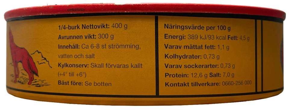 Surstromming Röda Ulven 300g - fermentierter Hering - Bild 4 von 4