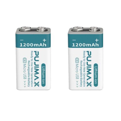 2er-Pack 6F22 9V Wiederaufladbar Akkus Batterien 1200mAh 9Volt Li-ion Batterie - Bild 10 von 10