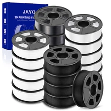 LOT JAYO 5/10KG 20KG PLA SILK PLA+ 3D Printer Filament 1.75MM Neatly Wound 1.1KG