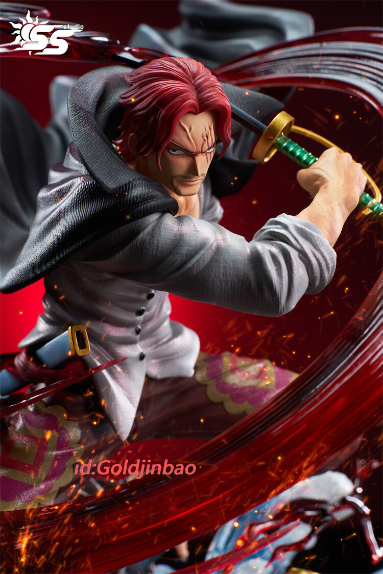 SS Studio One Piece Red Hair Shanks Resin Statue In Stock H40cm