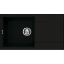 Lavello Elleci Incasso Cucina Easy 1 Vasca LGY29040NA 78x43,5 Nero Full Black