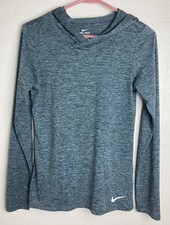 Nike Dri Fit Dry Legend Training Gray Hoodie Lightweight 902098-010 Womens XS