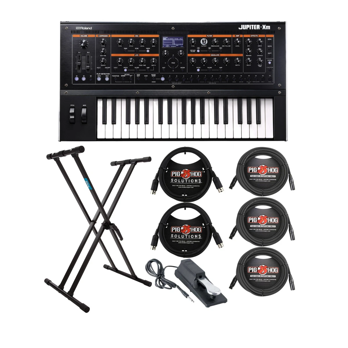 Roland JUPITER XM 37 Note Slim Keyboard Synthesizer with Bluetooth
