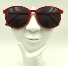 Vintage Marchon CFG-8 Red Metal Oval Sunglasses FRAMES ONLY