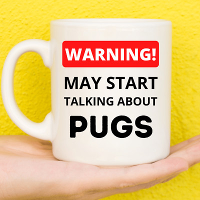 Warnmops Tasse | Mops Geschenke | Geschenke für Mopsliebhaber | Geburtstagstasse