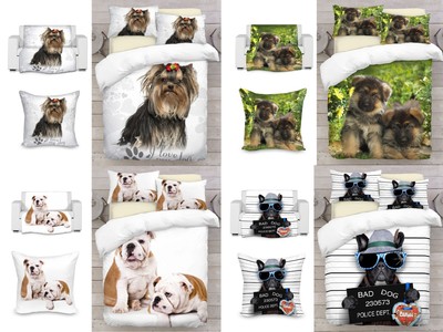 3d Dog Art Photo Print Duvet Quilt Cover Or Blanket Or Cushion Uk