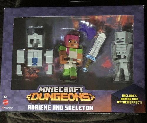 Minecraft Dungeons ADRIENE AND SKELETON 