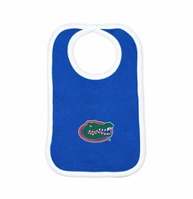 Florida Gators Team Bib Newborn Baby 100% Cotton Zelcro Closure NEW