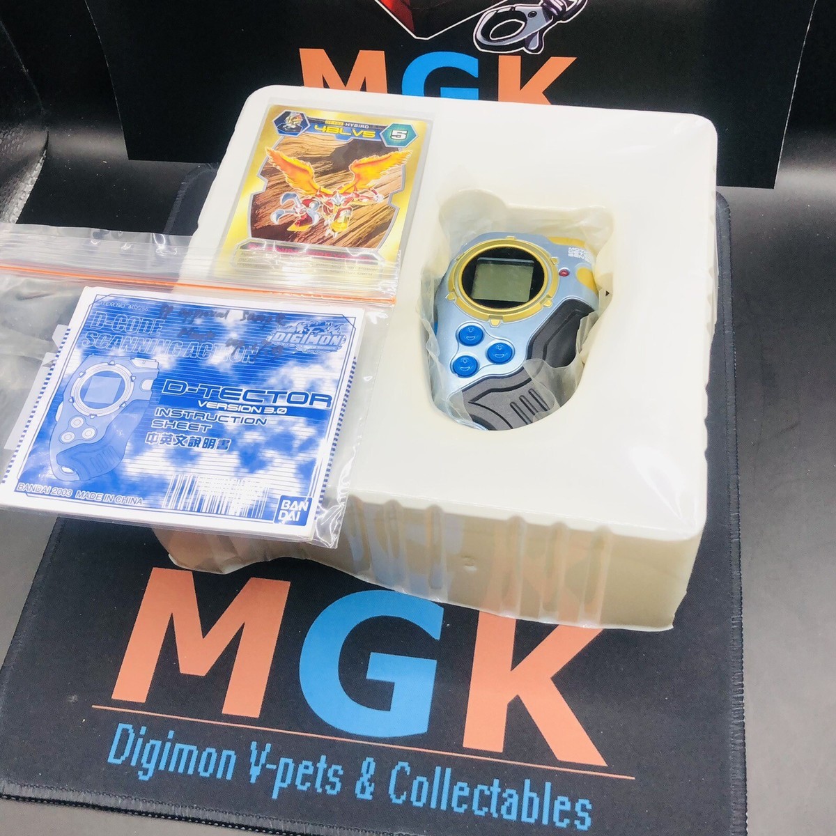 MINT Digimon Digivice D-Tector V3 BLUE Box Original BOXED 2003 Ver