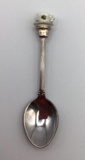 Vintage W.A.P.W. Silver-Plated Souvenir Spoon - Tea Cup and Saucer