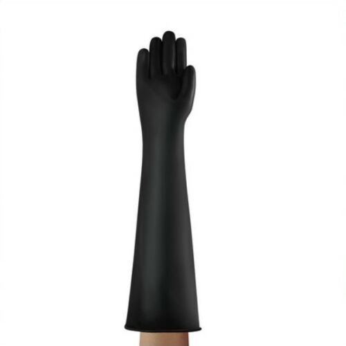 Gants en caoutchouc Ansell AlphaTec Marigold 87-108 Emperor poids lourd gantelets 24 pouces - Photo 2 sur 3