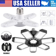 LED Garage Lights Super Bright Deformable Ceiling Shop Lights Basement Work Lamp