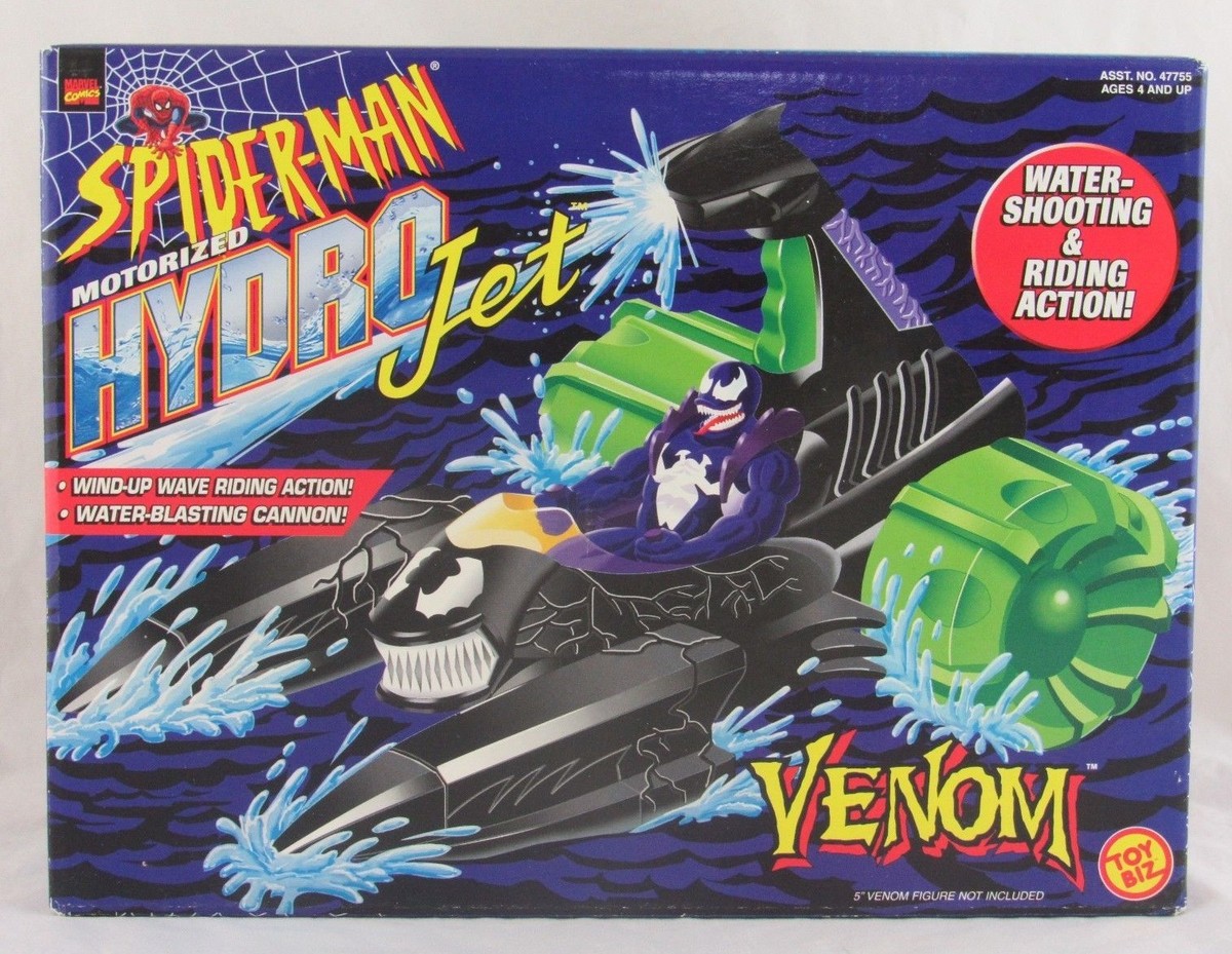 Marvel Spider-Man Venom Motorized Hydro Jet, Toy Biz 1998, Sealed
