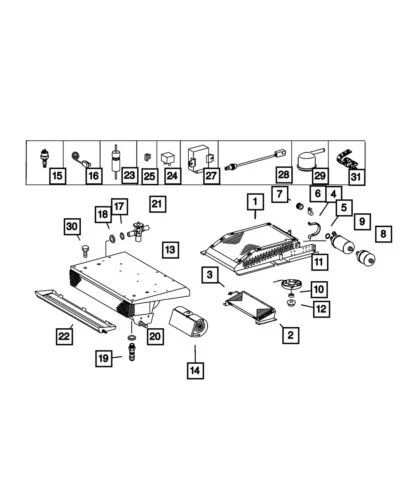 Sensor de temperatura de aire para Dodge Sprinter 2500 2004-2006 (N/P 5138906AA)